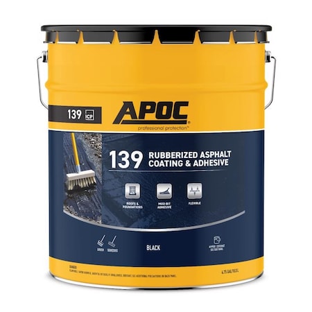 Apoc APOC Black Roof And Foundation Coating 5 gal AP-1395